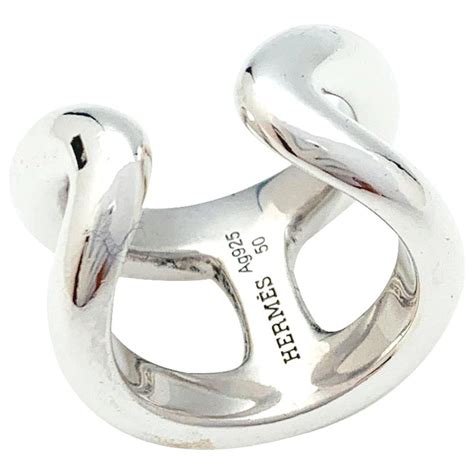 bague femme hermes argent|hermes france jewelry en argent.